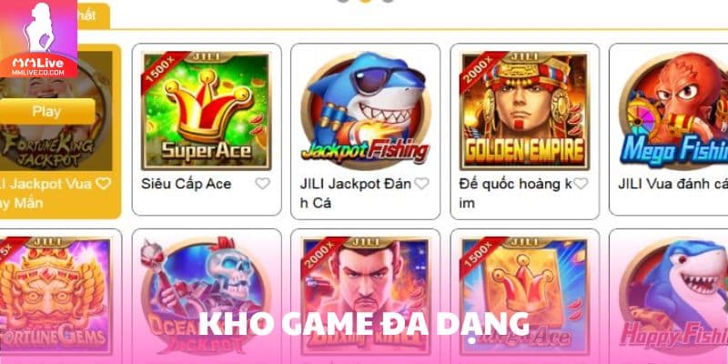 Kho game đa dạng