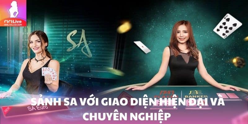 Sảnh SA với giao diện hiện đại và chuyên nghiệp trên nền tảng MMlive