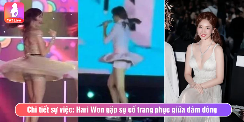 Hari Won Lộ Hàng Trong Sự Kiện, Cách Trấn Thành Phản Ứng Chi tiết sự việc: Hari Won gặp sự cố trang phục giữa đám đông